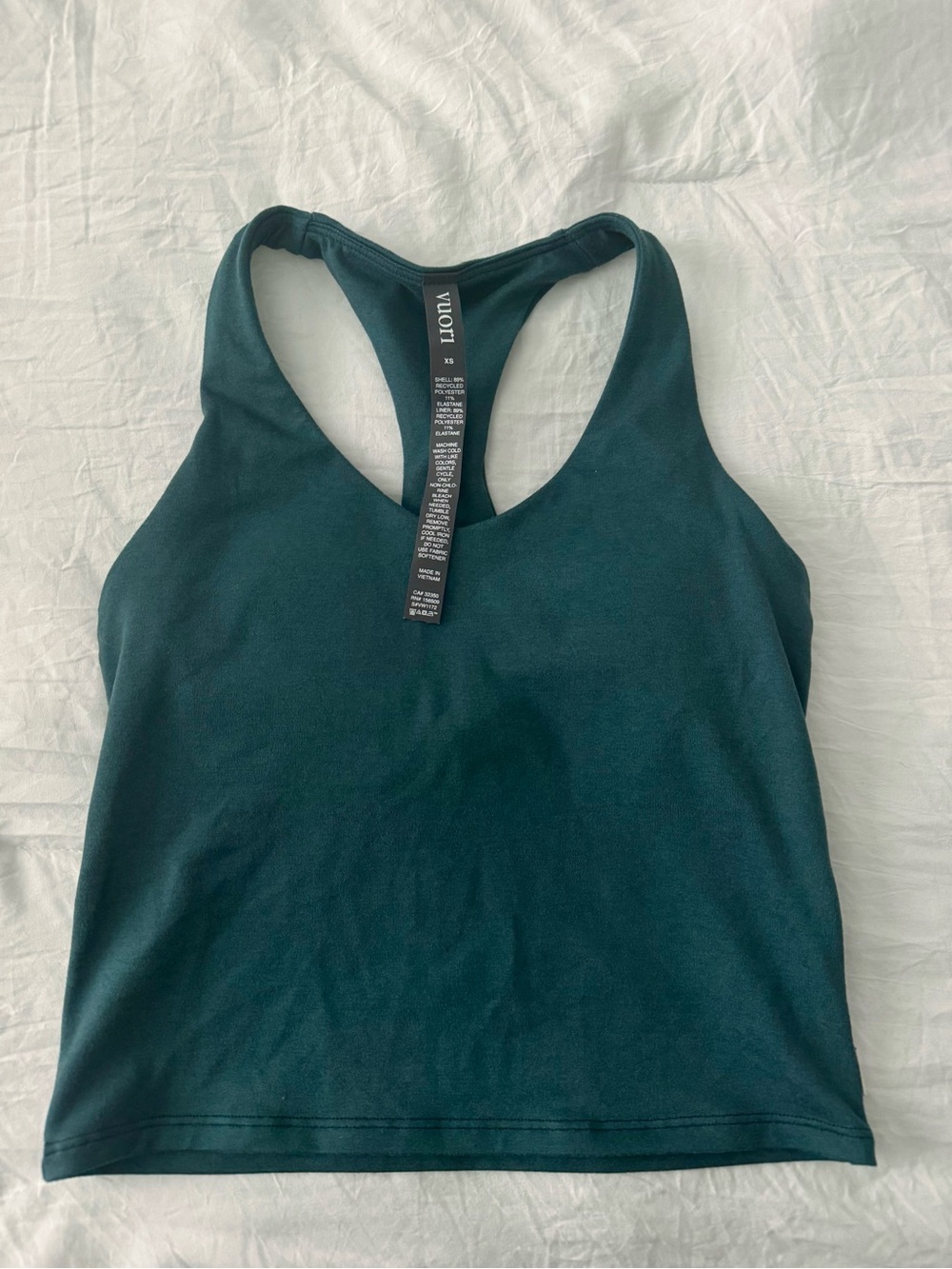 Vuori Racerback Tank Top Deep Teal